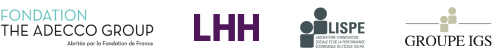 Logo de la Fondation The Adecco Group, LHH, Lipse et IGS